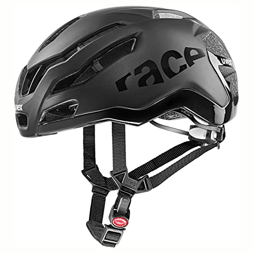 uvex race 9 - extrem leichter Performance-Helm für Damen und Herren - aerodynamisch optimierte Belüftung - optimierte Belüftung - all black matt - 57-60 cm