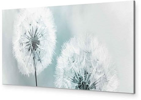murando - Leinwandbild Blumen Natur grau, Schlafzimmer, Wohnzimmer, modern | Hochwertige Leinwand, sofort aufhängbar, ideal fürs Wohn- oder Schlafzimmer, wasserfest und lichtecht, langlebig, stilvoll