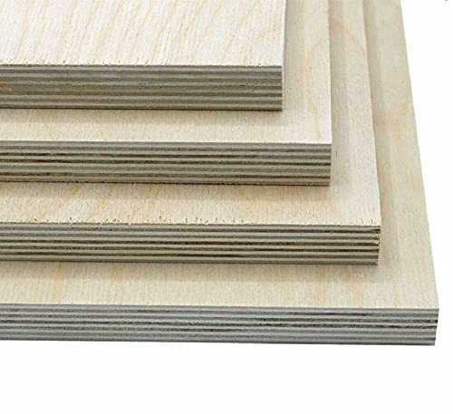 Pannello di compensato di betulla, compensato Multiplex di betulla, qualità B/BB, diversi spessori e dimensioni (610 mm x 610 mm x 18 mm)