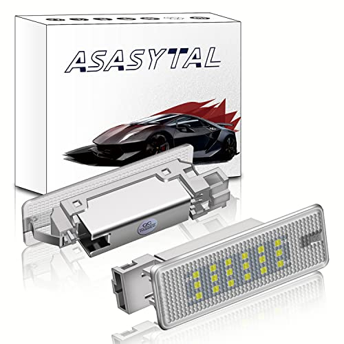 Asasytal SMD Fußraumbeleuchtung, Auto Kofferraum/Türbeleuchtung, Handschuhfachbirne, Kompatibel mit VW Golf MK5/6/7 Jet-ta Pas-sat B6/7/8 CC S-cirocco Tou-ran Tou-areg T5 usw., 2*Model A 29mm-Tiefe