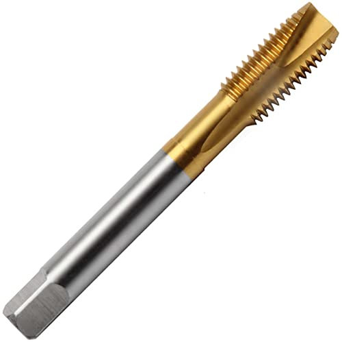 Aceteel Gewindebohrer M22 x 1,5 mit Titanbeschichtung, Spiralspitze, HSS-TiN-beschichtet, Spiralspitze, Gewindebohrer M22 x 1,5