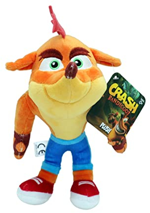 Bandai Crash Bandicoot Plush Toy | 15cm Soft Collectible Plushie Girls And Boys Toys For Video Game Fans Collectable Cuddly Great Gifts, (HE22100)