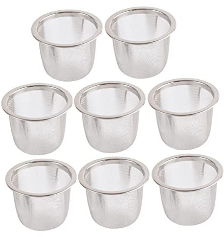 8 Pezzi Colino Da Tè in Metallo Per Teiera Set Tisane Filtro a Rete Infusore Per Il Tè Colino Da Tè a Maglia Fine Filtri Per Filtri Da Tè Filtro Per Il Tè Acciaio Inossidabile
