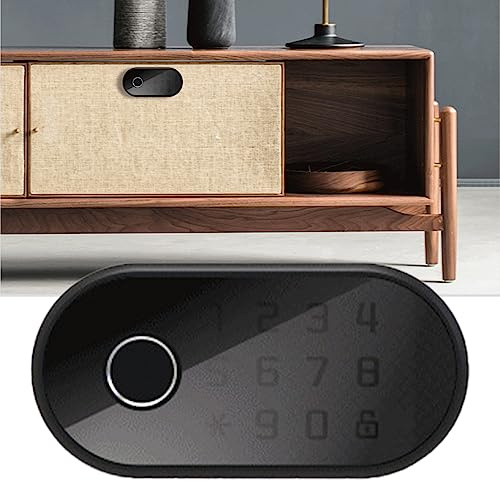 Drawer Fingerprint Password Lock Biometric Electronic Cabinet Access Control Keypad Lock Smart Locks, Touchscreen Keypad, Auto Lock for Homes and Hotel (For Drawers Single Door