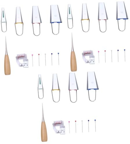 SHINEOFI 3sätze Stoff Kantenband Teiliges Werkzeug Für Schrägbandherstellung Für Nähen Und Quilten Inklusive Schrägbandformer Und Zubehör Für Präzise Falttechnik