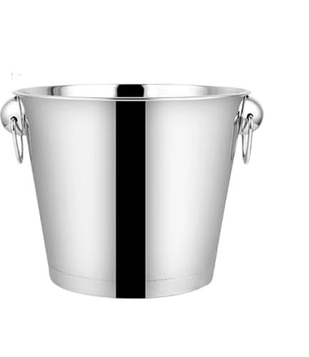 BUUNHI Wine Cooler Stainless Steel Large Ice Punch Bucket Wine Beer Wine Chiller Bottle Cooler Champagne Barrel Deer Head Ice Bucket Drinks Cooler(1piece 6L)