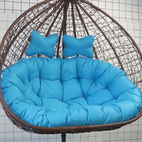Outdoor Wasserdicht Doppel Hängende Hängematte Schaukel Stuhl Kissen Dickes Sitzkissen für 2 Sitzer Hängekorb Stuhl Stuhl Ersatzkissen für Hänge-Eierstuhl