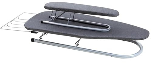 Tabla de planchar de mesa con funda extraíble, mesa de planchar compacta con marco de metal, incluye cubierta resistente al calor y almohadilla gruesa para un planchado eficiente
