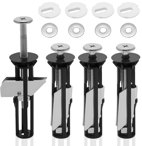 4 Pcs Heavy Duty Toilet Seat Bolts Kit, Quick Release Replacement Fasteners for Toilet Seat Fittings
