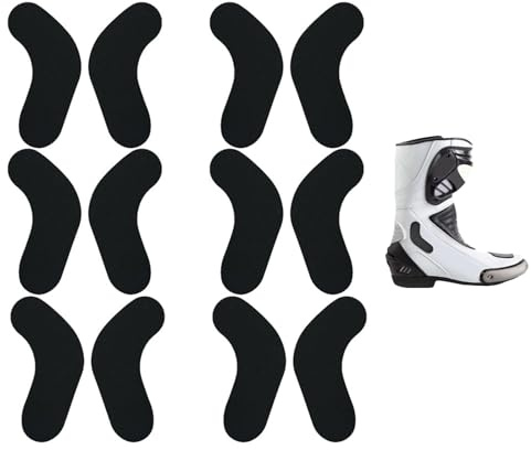BASTOUR Cuscinetti Morbidi per Scarponi da Sci e Snowboard, Imbottitura in Schiuma di Neoprene Autoadesiva per Prevenzione Sollevamento Tallone, Adulti, Nero