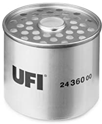 UFI Filters, Filtro Gasolio 24.360.00, Filtro Carburante per Ricambio, Adatto ad Auto, Applicabile su Diversi Modelli come Alfa Romeo, Audi, Land Rover, Nissan e Renault