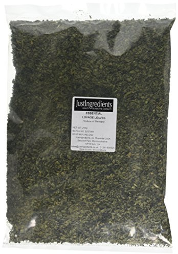 JustIngredients Essentials Lovage Leaves, 250 g - Pack of 2