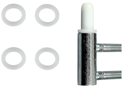 SN-TEC Spezial Fitschenringe aus Kunststoff (keine Abriebspuren) Ø 10,20mm x 15mm x 1mm für Standard Zimmertüren (25)