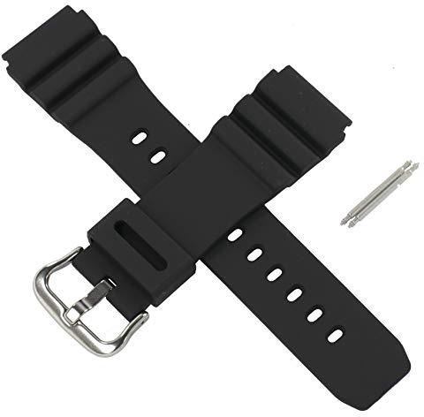 Casio 10391336 Uhrenarmband für MDV-106 MDV 106, Schwarz