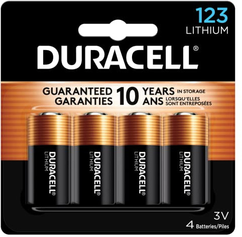 Duracell - 123 High Power Lithium Batteries - 4 count