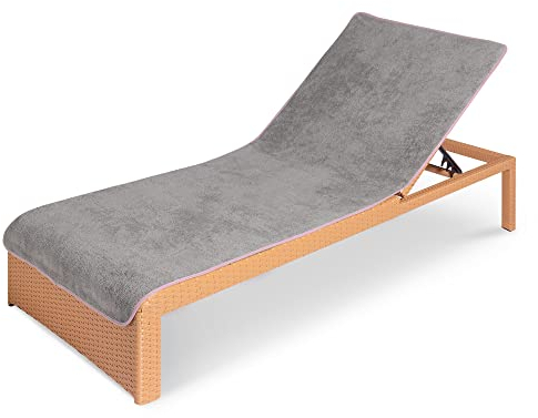 JEMIDI Sun Lounger Towel - Soft Terry Cloth Cover for Sunbed Beach Loungers Sunbathing - Beach and Holiday Accessory - 75cm x 200cm