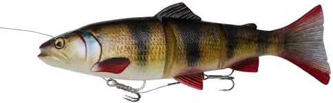 Savage Gear 4D Line Thru Trout 30cm 303g - Gummiforelle Swimbait, Farbe:Perch