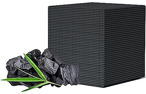 Nicoone Eco-Aquarium Water Purifier Cube,Reusable Activated Carbon Water Filter with Honeycomb Structure for Aquarium Fish Tank