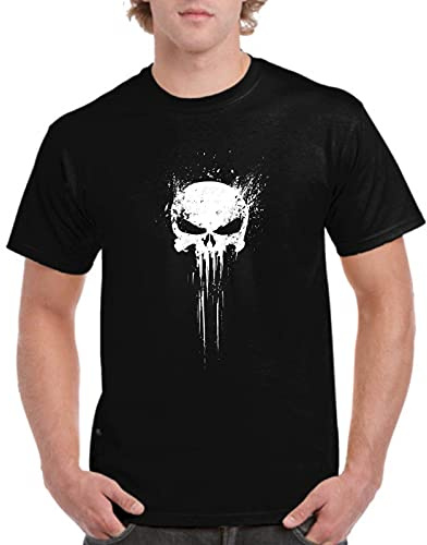 the Fan Tee Camiseta de Hombre Punisher Castigador 004 L