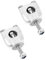 QWORK 2 Pcs Rehausseur de Guidon pour Moto 22mm 7/8, Fixation de Guidon Moto en Alliage Aluminium pour Moto VTT