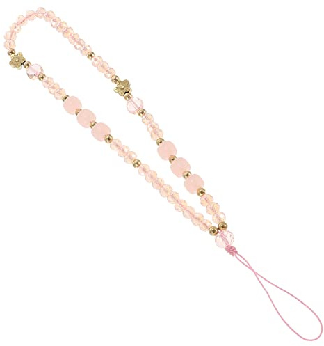 ULDIGI Bead Design Lanyard Phone Charm Mobile Phone Wrist Chain Decorative Chain for Mobile Phones Id Cards and Cameras Anti-Lost Wrist Strap Lightweight Accessory