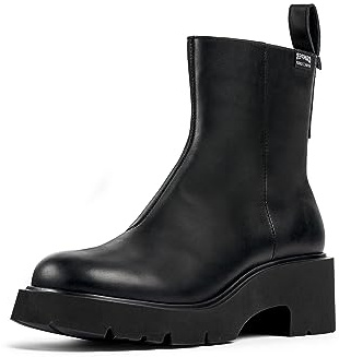 Camper Milah K400725, Stivale alla caviglia Donna, Nero 001, 39 EU