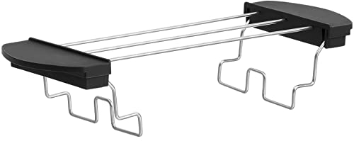Stainless Steel Toaster Rack - Versatile Bread Slice Holder & Warming Rack for Kitchen Use, Includes Two Accessories, Anti-Scald Protection, Easy to Clean
