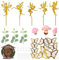 22 decoraciones para tartas de hadas y mariposas, decoración de setas de jardín, decoración de fiesta de hadas, decoración de cumpleaños de elfos