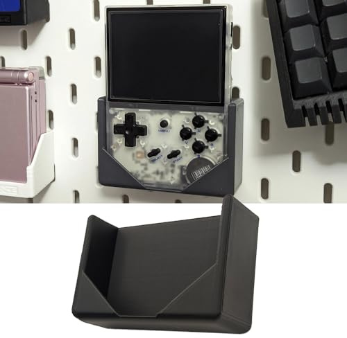 Wall Mount Holder For RG35XX Handheld Console For SKADIS Hole Board, Game Console Wall Mounting Bracket Base Stand Holder Hanger Storage Shelf Game Accessory