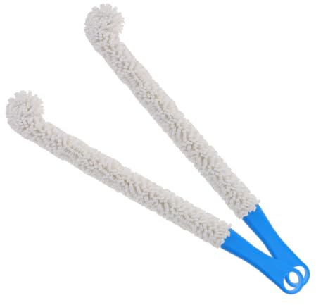 MERRYHAPY 2pcs Wine Bottle Brush and Decanter Cleaner Set Long Handle, Household Cleaning Brush for Wine Glasses and Cups, Suitable for Kitchen and Bar Use
