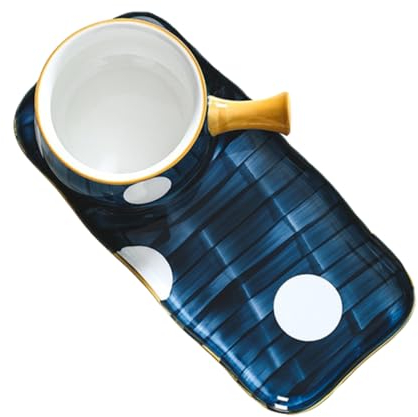 CIYODO Pan and Soup Pot Hand-Painted with Tray for Heating Soups and Noodles Dishwasher Safe Friends