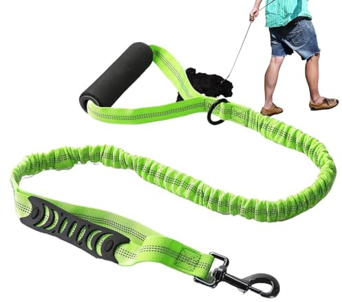 Elastisk hundledning,Elastisk hundledning Slitstarkt handtag med hög