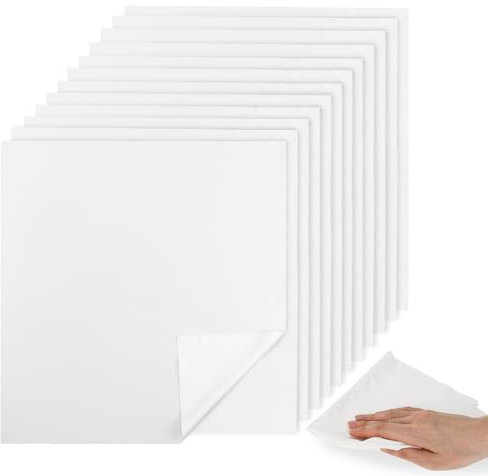 Ancable Lint Free Cleaning Cloths 12Pcs, Reusable Cloths for Oiling Wood and Cleaning