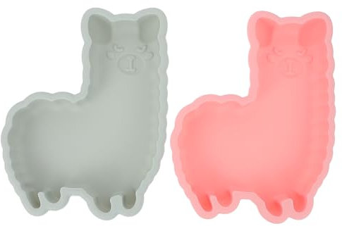 Cabilock 2 Moldes De Silicona Para Tartas Forma De Alpaca Molde Antiadherente Para Hornear Adecuado Para Todos Los Niveles