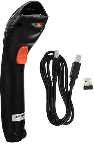 Gadpiparty Lettore Di Barre Scanner Wireless Compatibile Software Generici Dispositivo Di Scansione Di Barre Per Supermercati e