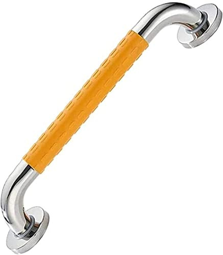 Agarraderas Toallero de baño con barra de ducha, de nailon portátil for inodoro, soporte de acero inoxidable, color blanco, 68 cm(A,58cm)