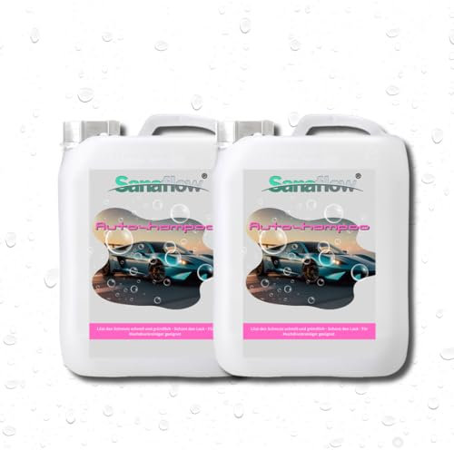 2x10L Autoshampoo mit Abperleffekt für alle Lackfarben – Reinigt, schützt leicht & lässt Wasser abperlen