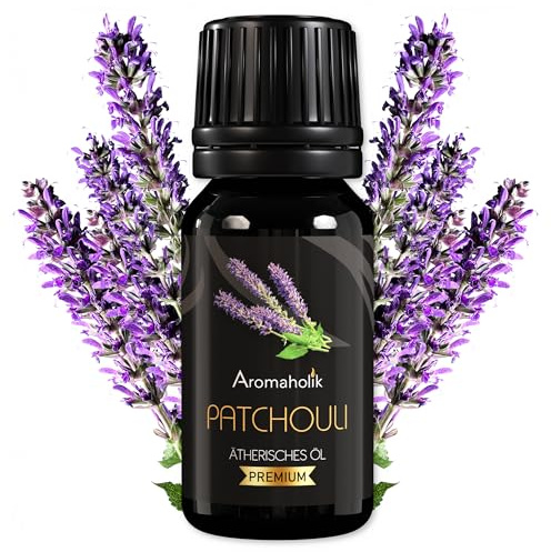 Patchouliöl BIO 10 ml – 100% natürlich, ätherisches Öl aus Indien für Diffuser, Saunaaufguss & Aromatherapie, Zertifiziertes Öl für Sauna & Massage