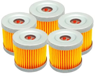 Dngjuen 5 Filtros Aceite para Motor Motocicleta Elementos Filtrantes Aceite para Motocicleta. para AN125 para AN150 para VECSTAR para CS125 para DR125 Filtro De Oil