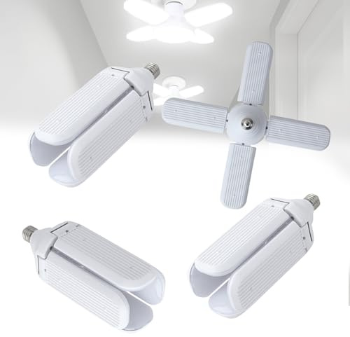 Dotauge Lámpara de garaje LED ultrabrillante E27 luz diurna ajustable plegable for almacenamiento granero ático