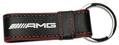 Mercedes-Benz Original AMG Schlüsselanhänger aus Leder und Stahl