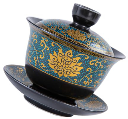 TOVINANNA Tazza Da Tè in Ceramica Classica Cinese Zuppiera Vintage Per Preparare Tè Ai Fiori e Indispensabile