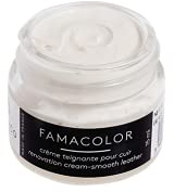 Famaco - Pommadier Famacolor - 15ml - Couleur BEIGE CLAIR - Crème Teignante à Fort Pouvoir Couvrant - Rénove et Recolore les Cuirs Abîmés