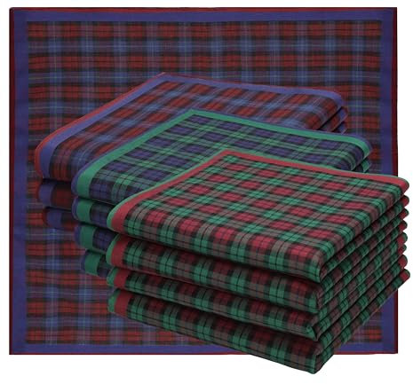 Betz 12 Stück Damen Stoff Taschentücher Set Chanelle 2 Größe 30x30 cm 100% Baumwolle Farbe P Dessin 126