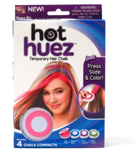 Hot Huez Ensemble De 4 Craies De Couleurs Temporaires Pour Cheveux Kit Coloration Craie