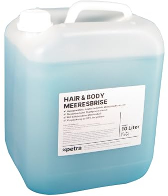 10l Hair & Body 2in1 Shampoo & Duschgel Meeresbrise für Gewerbe Hotel Großverbraucher für Nachfüllspender - Made in Germany (0,26€/100ml)