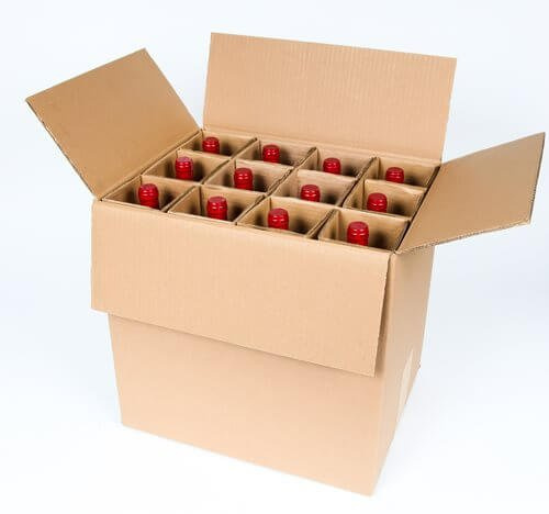 SpiritedShipper Twelve Bottle Wine Shipper - Kraft (10 Boxes and Inserts)
