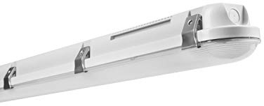 LEDVANCE Feuchtraumleuchte LED: für Decke/Wand, DAMP PROOF, 21 W, 220…240 V, Ausstrahlungswinkel: 105, Cool Daylight, 6500 K, Gehäusematerial: Polycarbonat (PC), IP65, 1-er-Pack