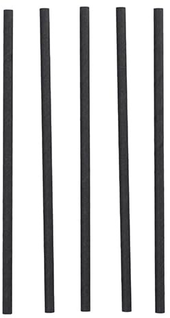 Papstar Shake-Halme, Papier Ø 8 mm, 25 cm schwarz 87997 Papiertrinkhalme Papierstrohhalme Shakehalme, 1200 Stück