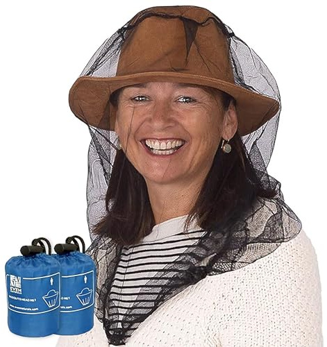 EVEN NATURALS Premium Mosquito Head Net - Ultra Large and Long, Extra Fine Holes, Mesh (39 * 26 * 25 inch)